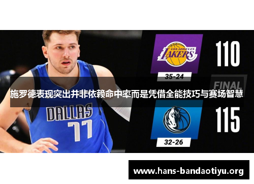 施罗德表现突出并非依赖命中率而是凭借全能技巧与赛场智慧