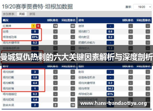 曼城复仇热刺的六大关键因素解析与深度剖析